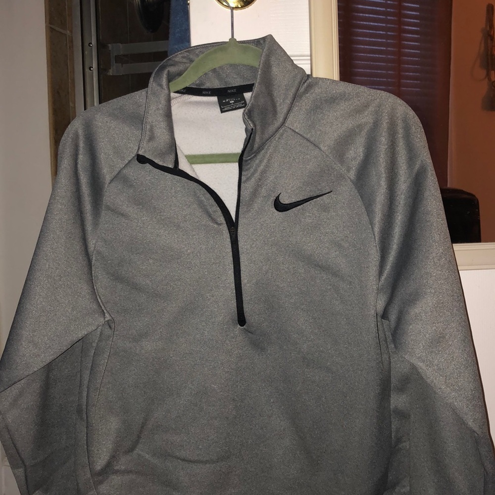 Gray Nike Dri-Fit half zip :)